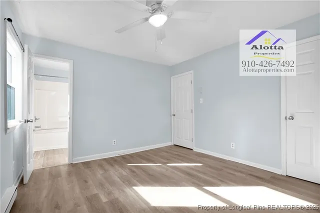 a view of a room with an empty space