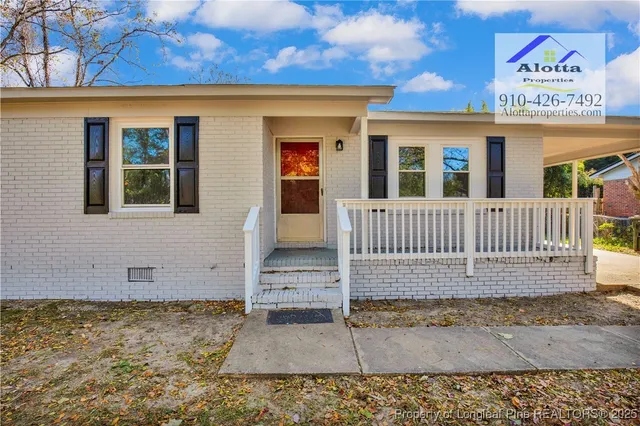 a view of a house with a porch