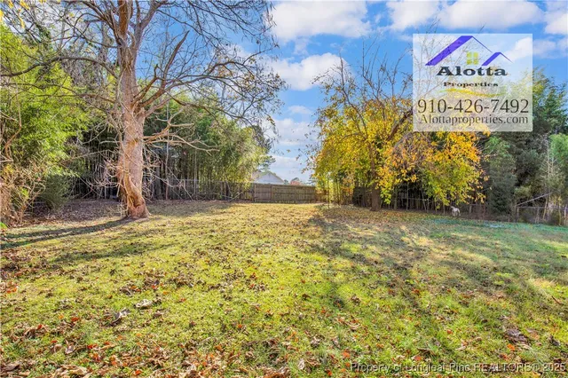 a view of open area with tree