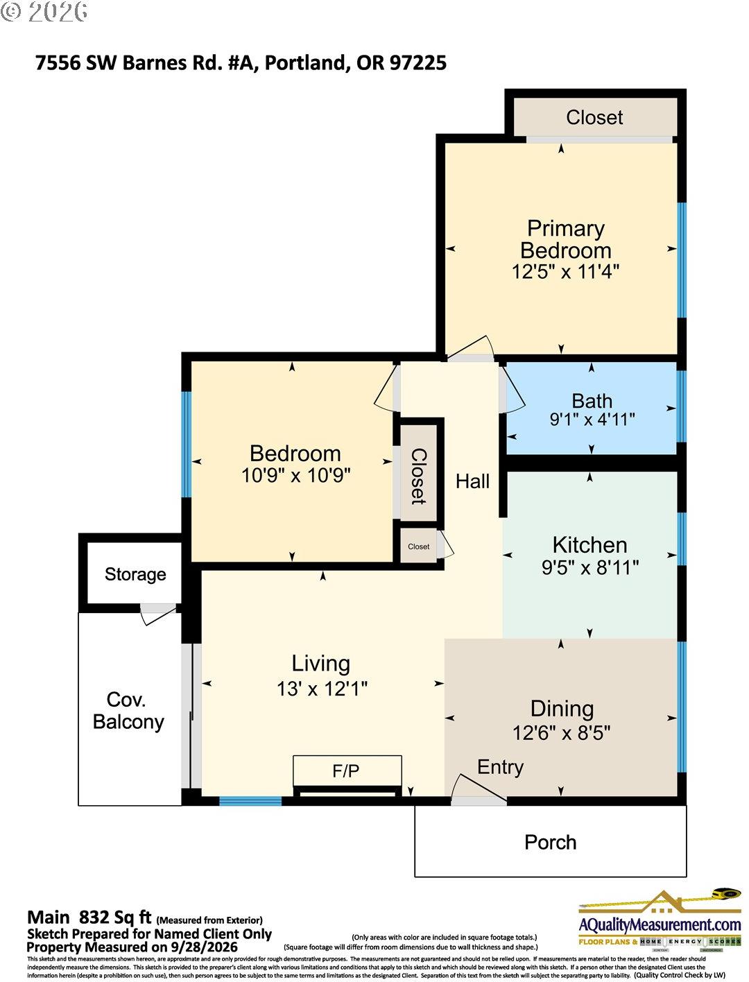 7556 Southwest Barnes Road, Unit A Portland, OR 97225 - Photo 28 of 28 Floor Plan