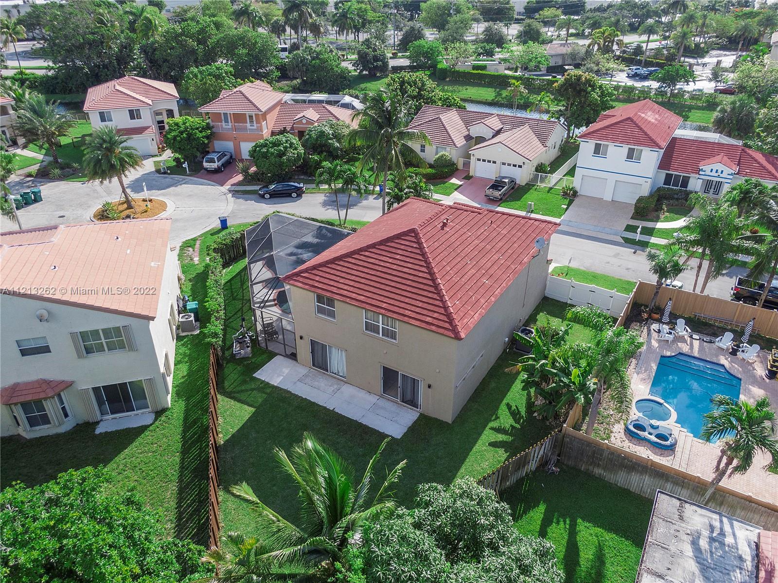 3123 Sunset Circle Margate, FL 33063 - Photo 41 of 58 an aerial view of a house with garden space and a street view