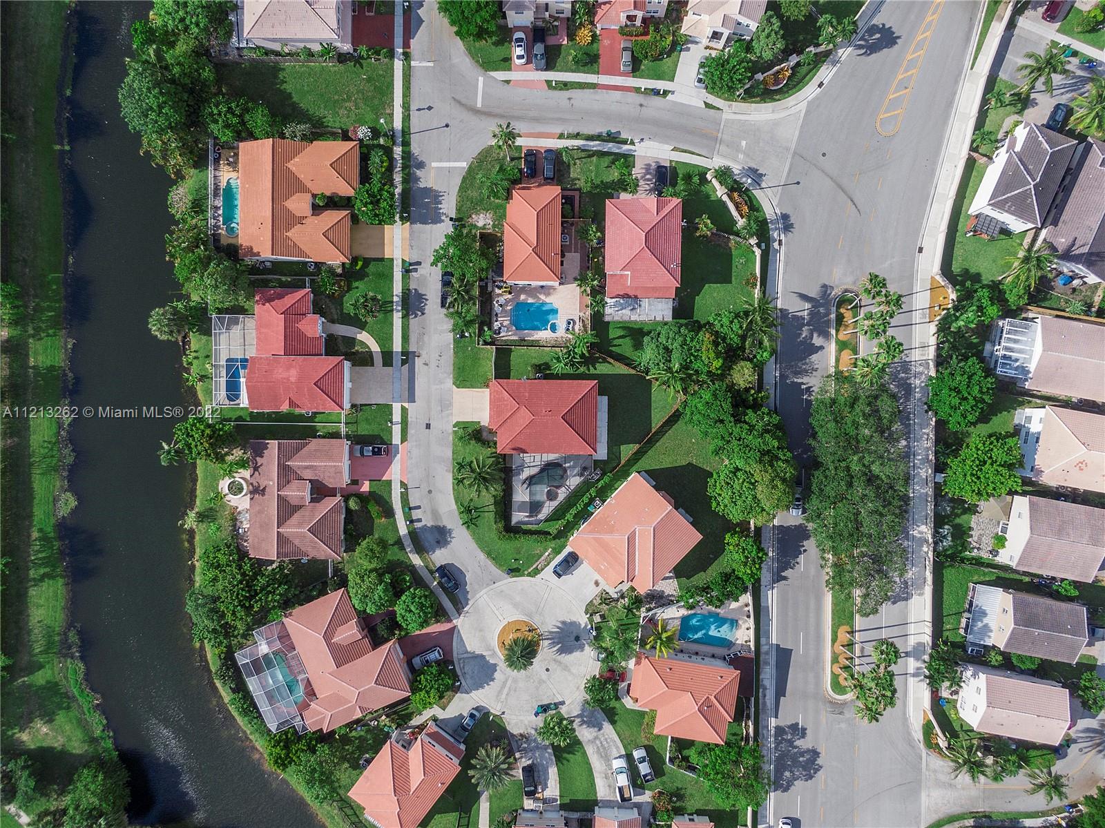 3123 Sunset Circle Margate, FL 33063 - Photo 45 of 58 an aerial view of residential house with outdoor space and swimming pool