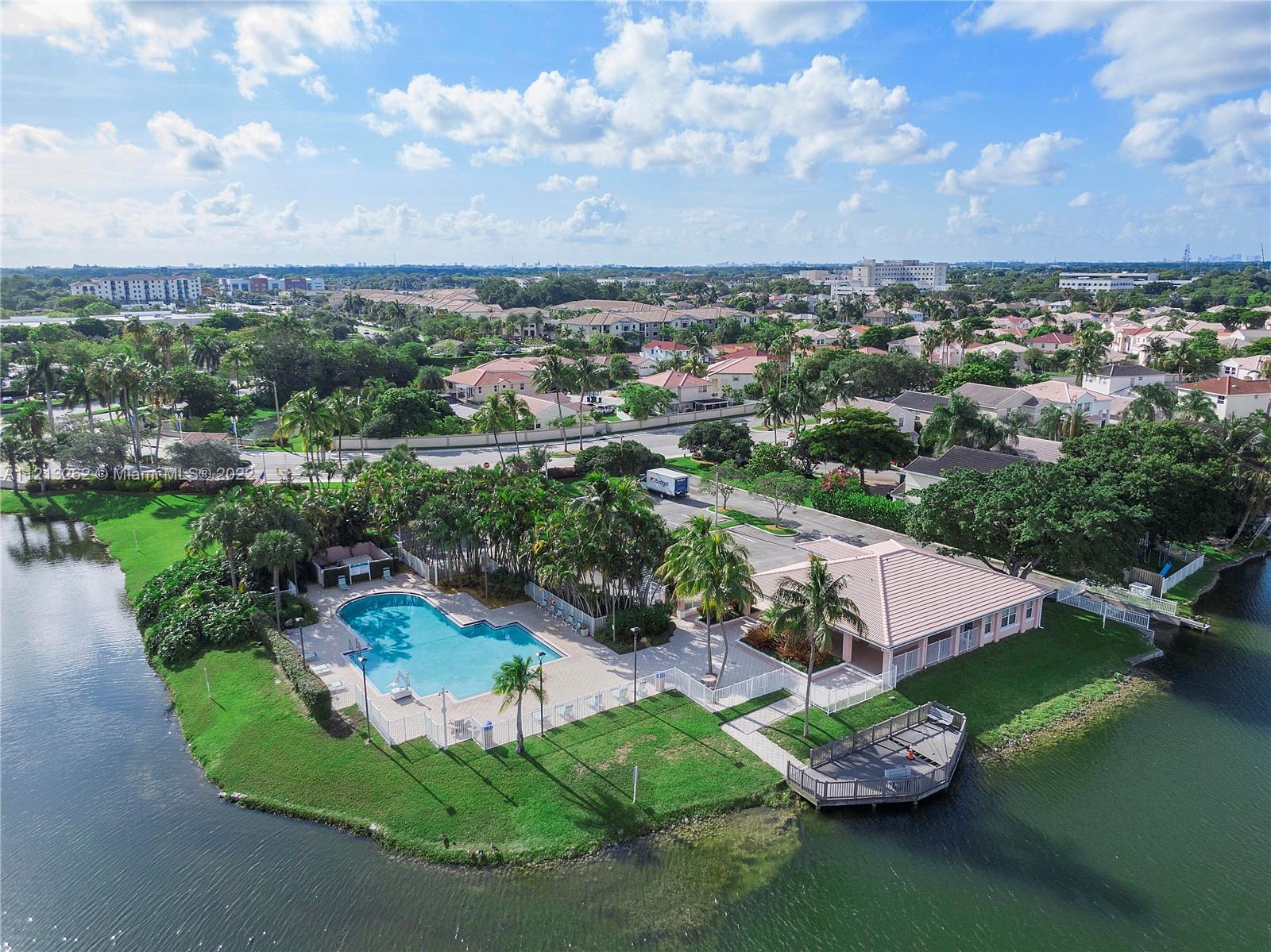 3123 Sunset Circle Margate, FL 33063 - Photo 55 of 58 an aerial view of a house with a garden