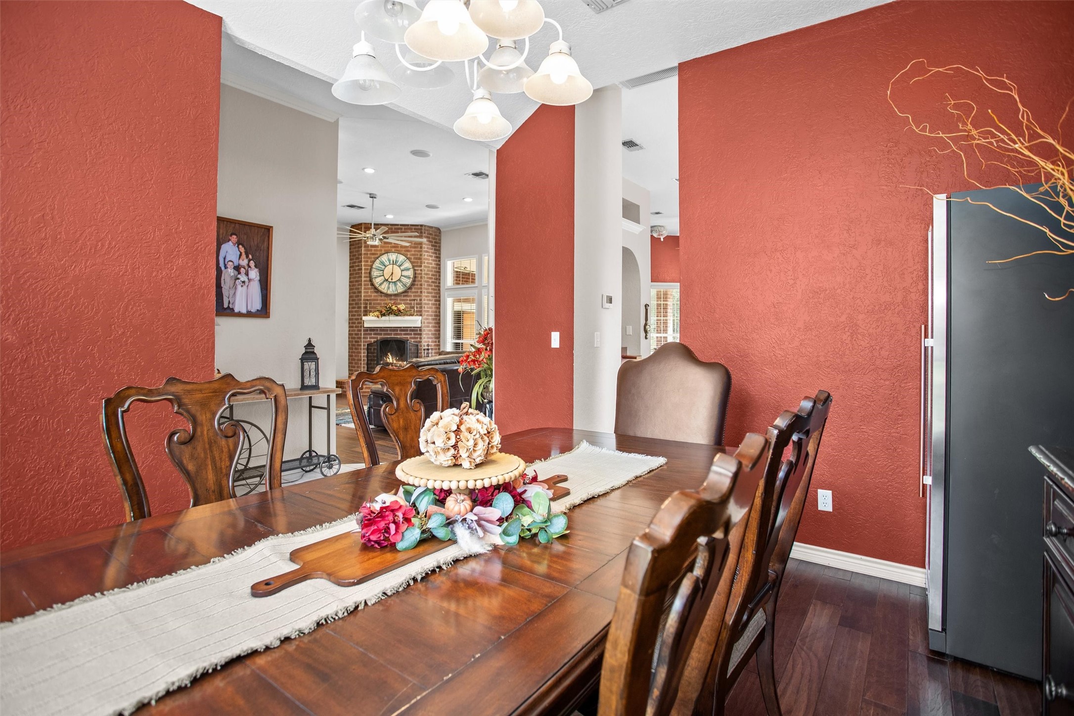 2101 San Antonio Road Crockett, TX 75835 - Photo 13 of 37 a view of a dining room with furniture and wooden floor