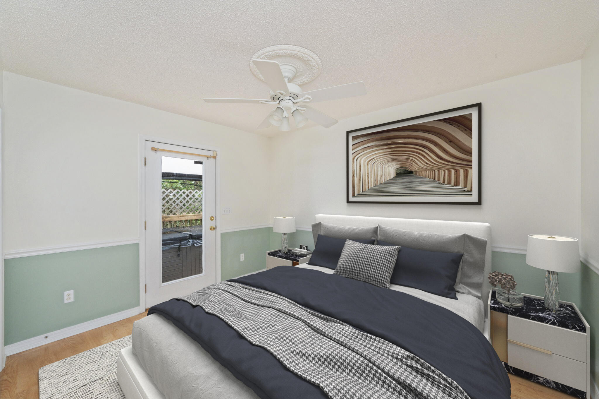 734 Riva Ridge Drive Crestview, FL 32539 - Photo 39 of 53 a bedroom with a bed and a painting on the wall