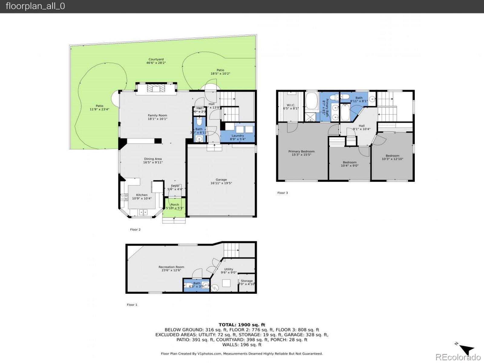 1221 Braewood Avenue Highlands Ranch, CO 80129 - Photo 45 of 45 a picture of a floor plan