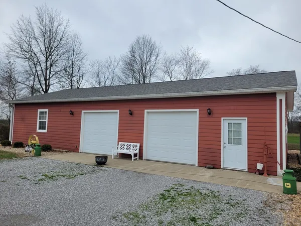 a front view of house