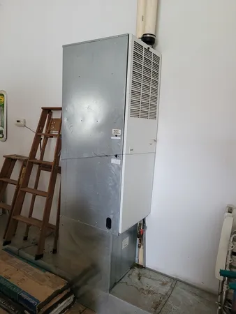 a bathroom with a window