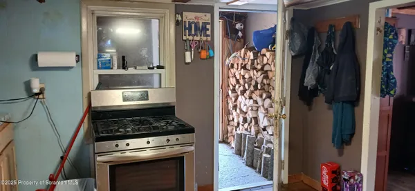 a room with window and furniture