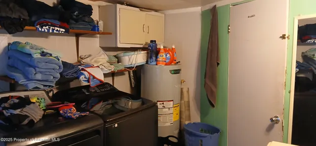 a bedroom with a bed and a closet