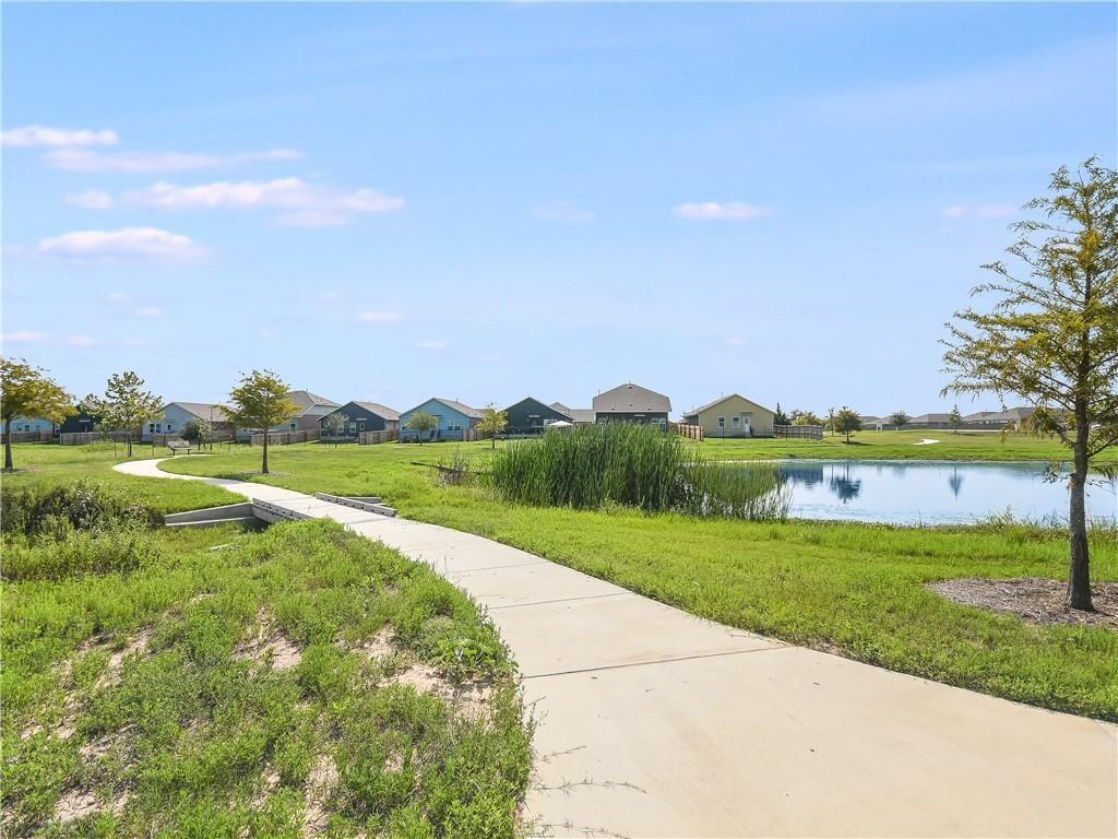123 Plumbago Loop Bastrop, TX 78602 - Photo 36 of 40 a view of a garden with an outdoor space