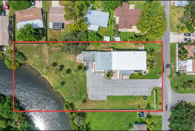 a view of a house with a patio