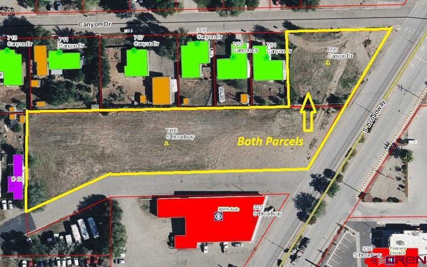 313 South Broadway Cortez, CO 81321 - Photo 6 of 6 an aerial view of a house with a swimming pool