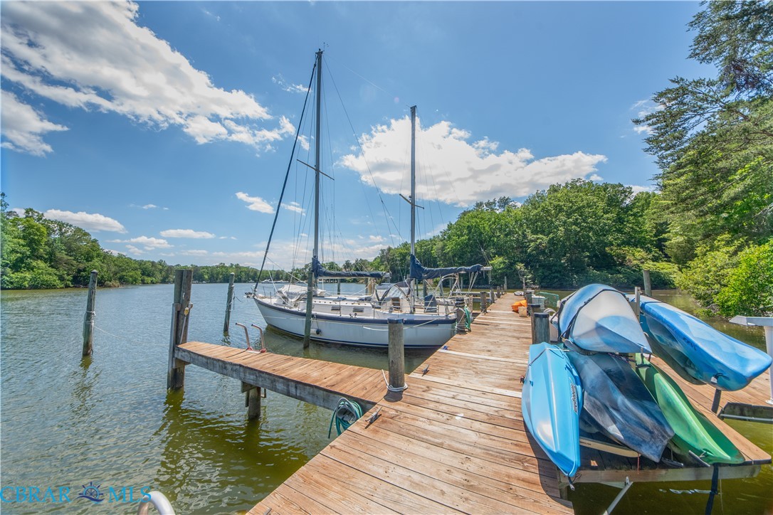 54 Villa Ridge Drive, Unit C Hartfield, VA 23071 - Photo 20 of 45 Dock featuring a water view