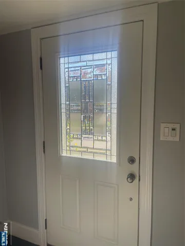 a view of a window in a room