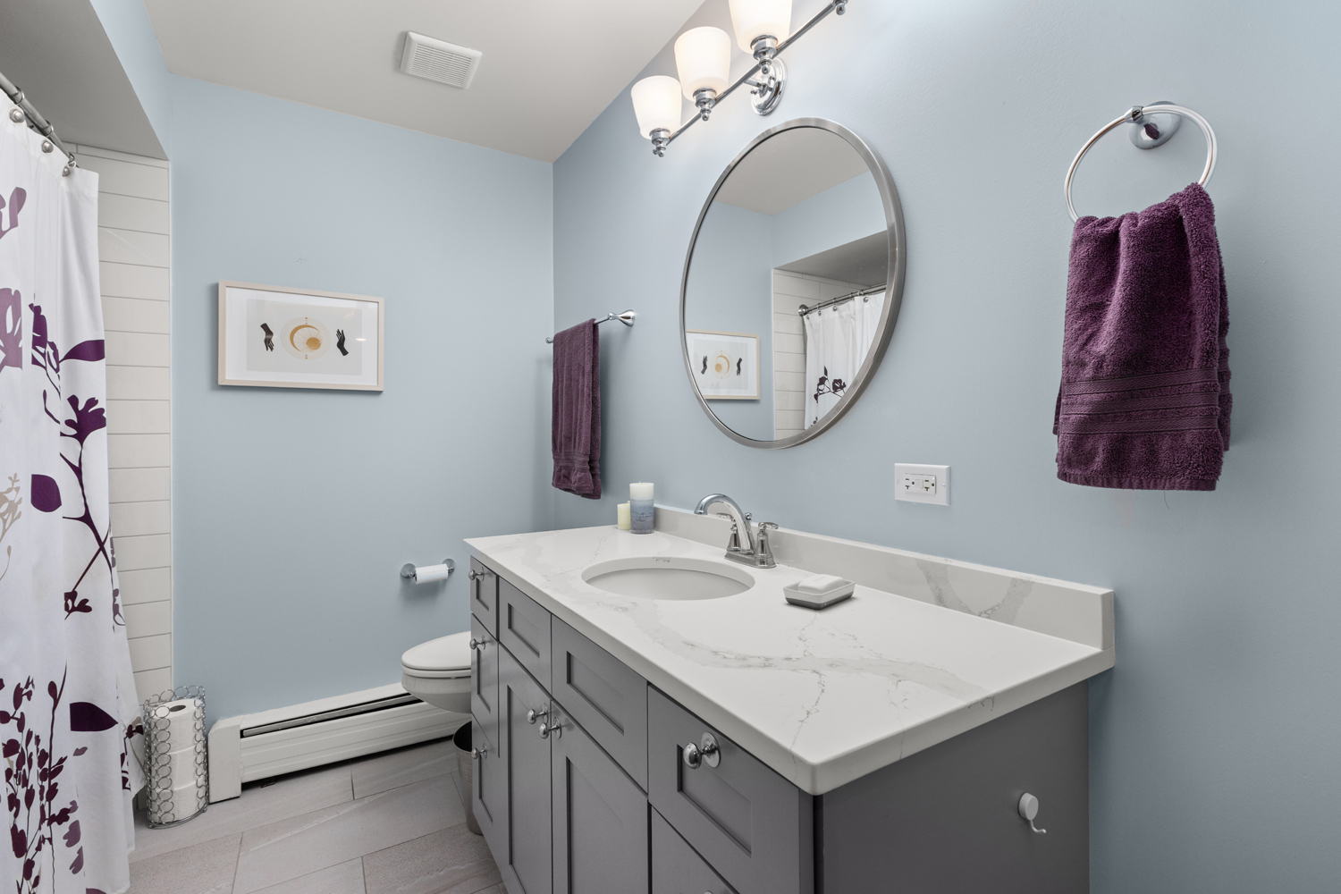 1029 Washington Boulevard, Unit 102 Oak Park, IL 60302 - Photo 18 of 24 a bathroom with a sink and a mirror