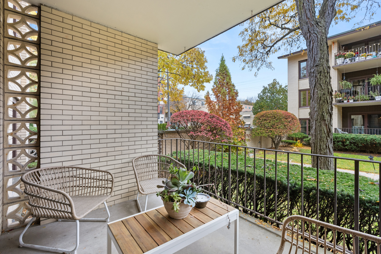 1029 Washington Boulevard, Unit 102 Oak Park, IL 60302 - Photo 20 of 24 a view of balcony with furniture