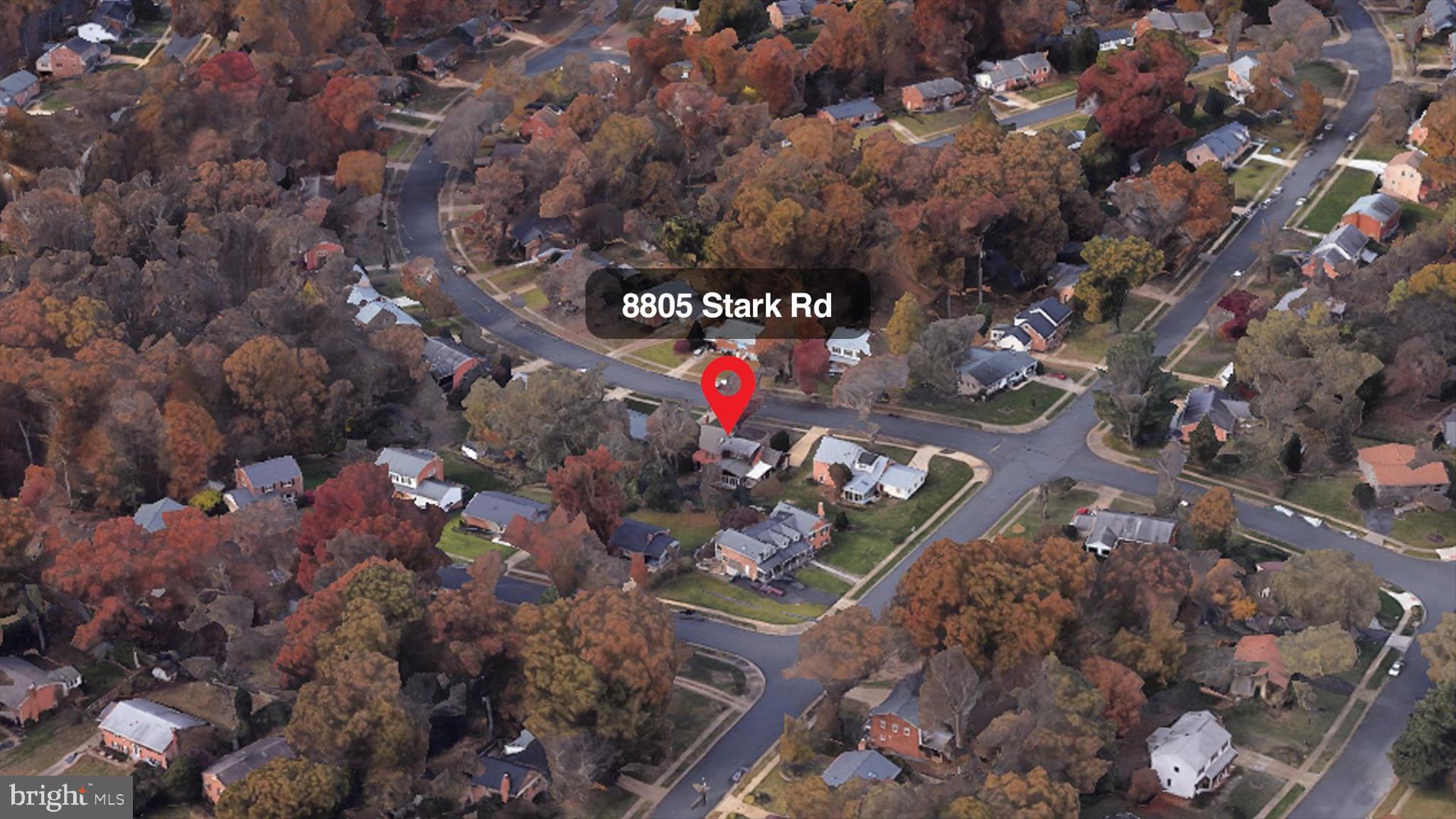 8805 Stark Road Annandale, VA 22003 - Photo 43 of 48 Drone View of Home
