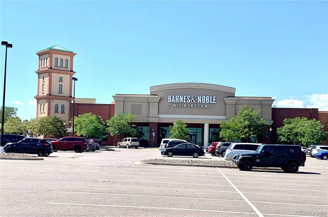 a view of a building with a potted plants