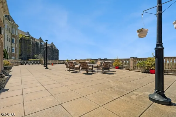 a view of terrace with seating space