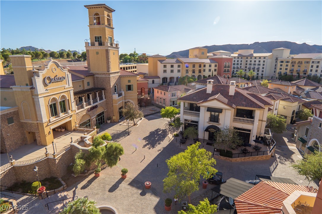 30 Strada Di Villaggio, Unit 617 Henderson, NV 89011 - Photo 2 of 34 Aerial view of residential area with mountains