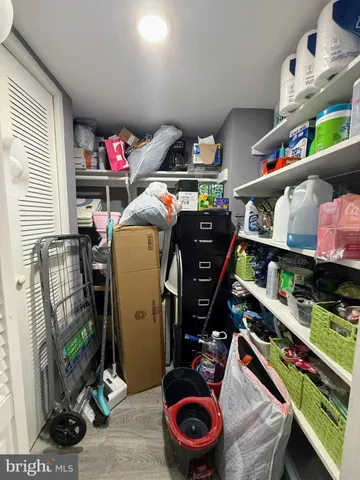 a room with storage and utility