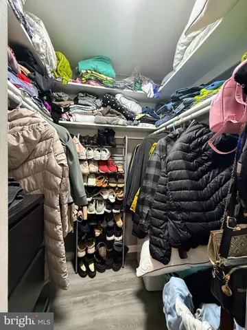 a view of a storage room with washer and dryer