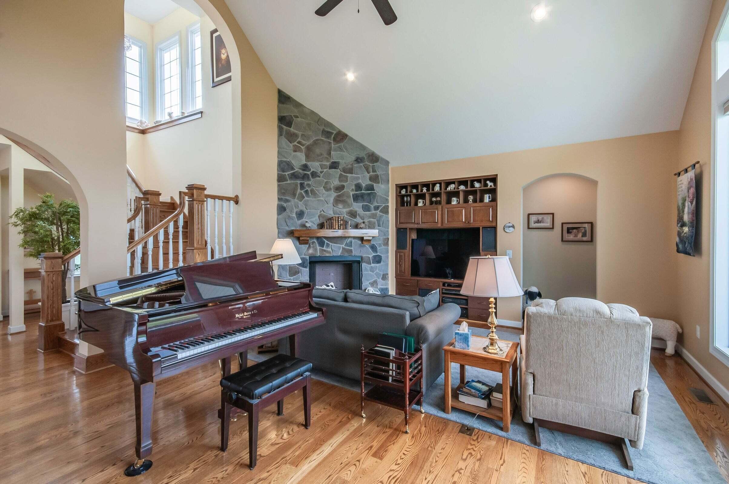 1875 Ridge Road Raphine, VA 24472 - Photo 16 of 72 a living room with furniture and a fireplace