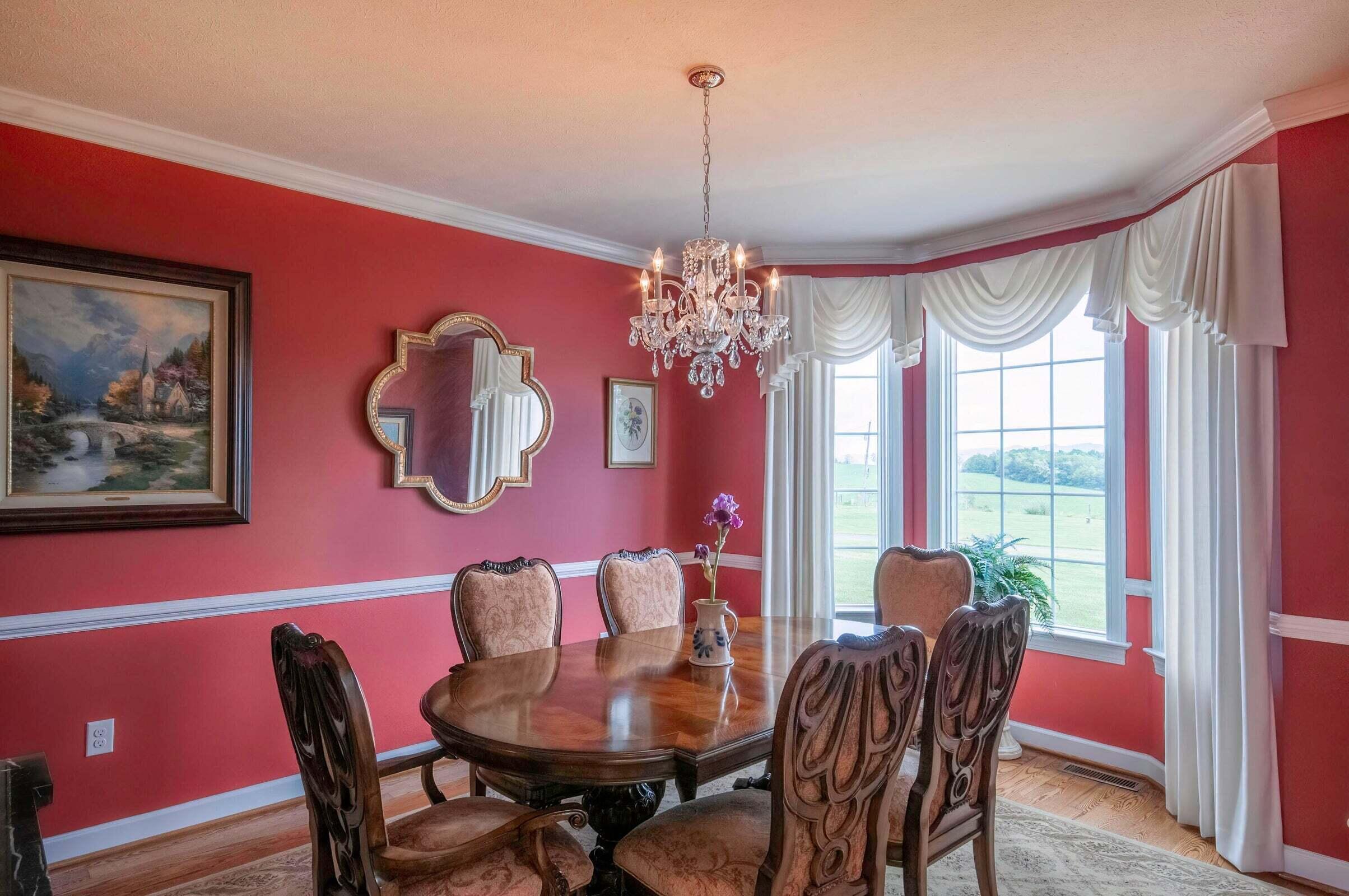 1875 Ridge Road Raphine, VA 24472 - Photo 32 of 72 a view of a dining room with furniture window and outside view