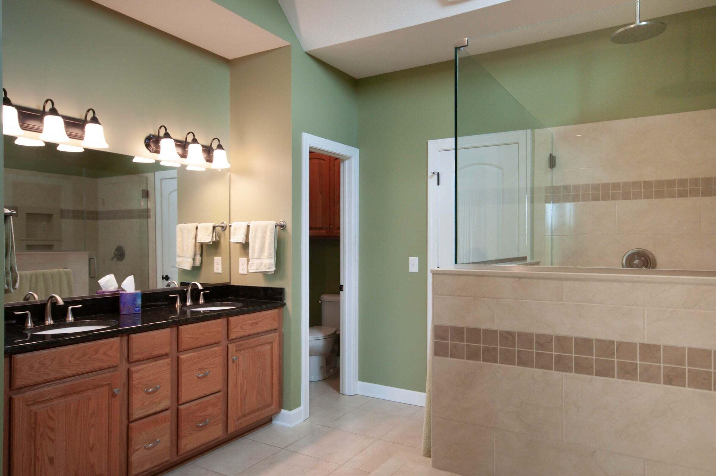 1875 Ridge Road Raphine, VA 24472 - Photo 39 of 72 a bathroom with a double vanity sink and a mirror