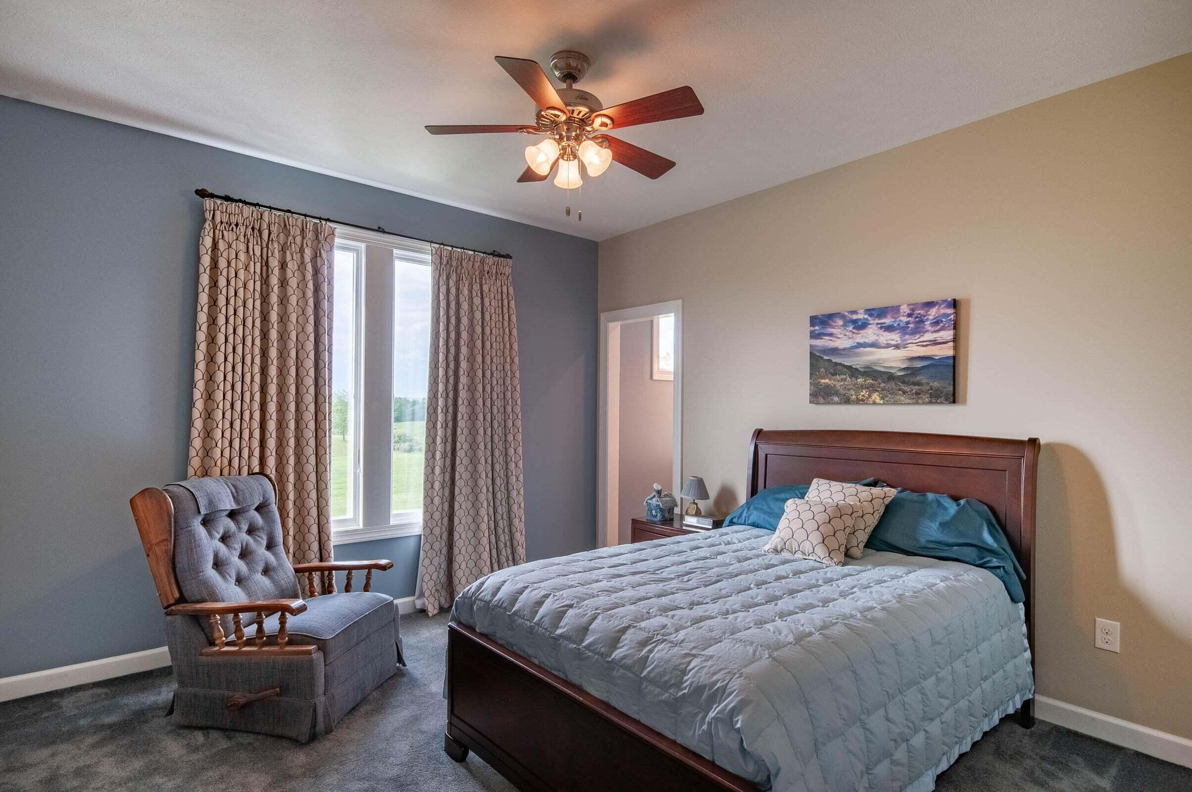 1875 Ridge Road Raphine, VA 24472 - Photo 42 of 72 a bedroom with a bed and a window