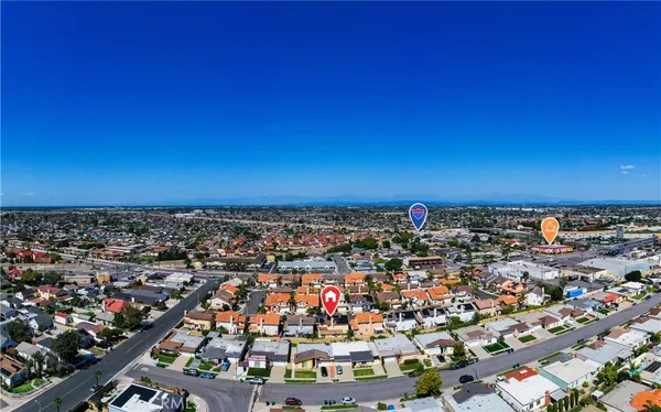 an aerial view of a city