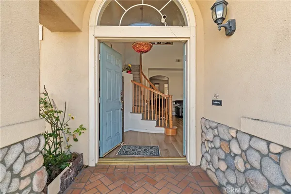 a view of a entryway door of the house