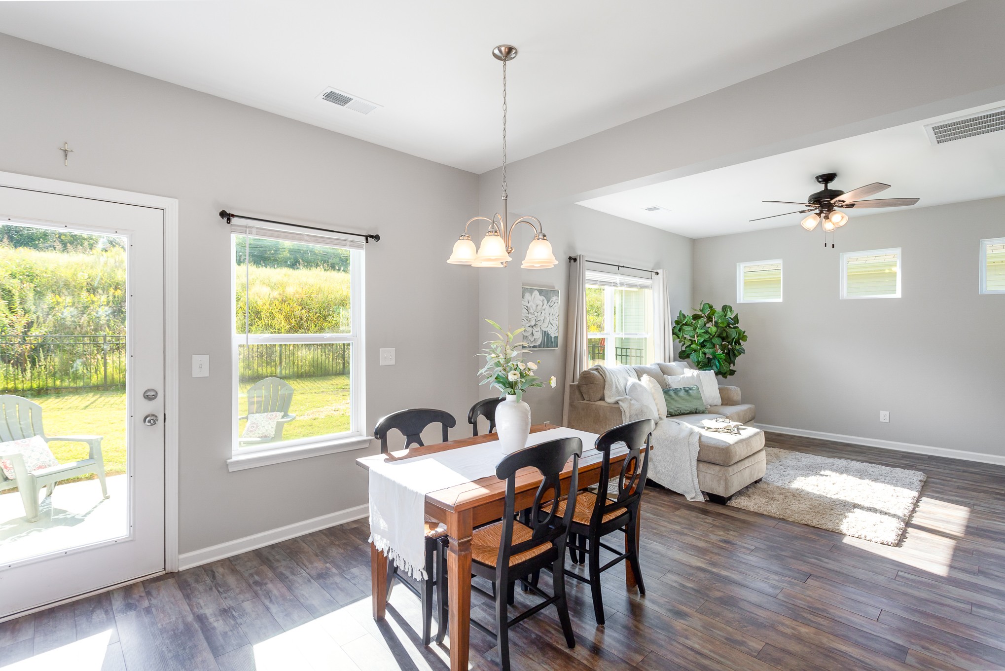 525 Burchell Lane Columbia, TN 38401 - Photo 12 of 35 a view of a dining room with furniture window and wooden floor