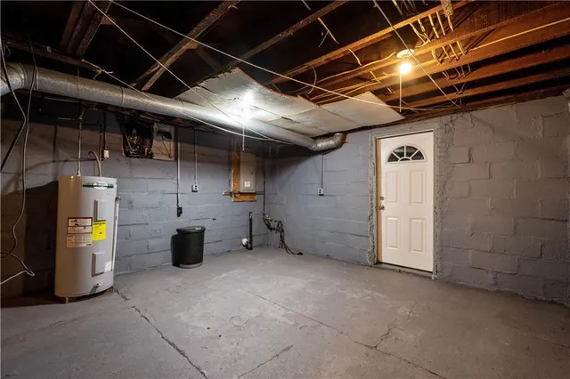 a view of water heater room