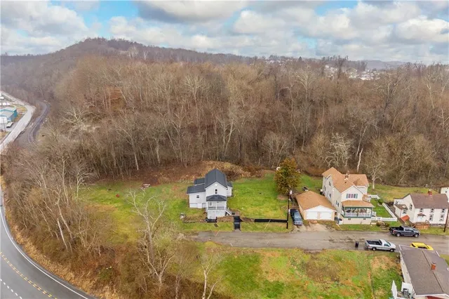 a view of a lake with a mountain