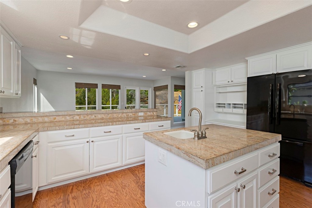 33852 Orilla Road Dana Point, CA 92629 - Photo 14 of 49 a kitchen with stainless steel appliances granite countertop a sink and refrigerator
