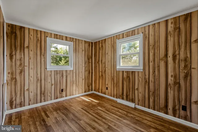 a view of a room with a window