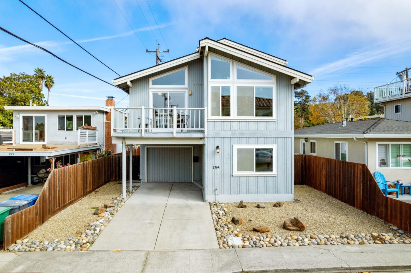 135 Stephen Road Aptos, CA 95003 - Photo 2 of 44 a front view of a house with a yard