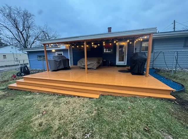 a view of building with yard