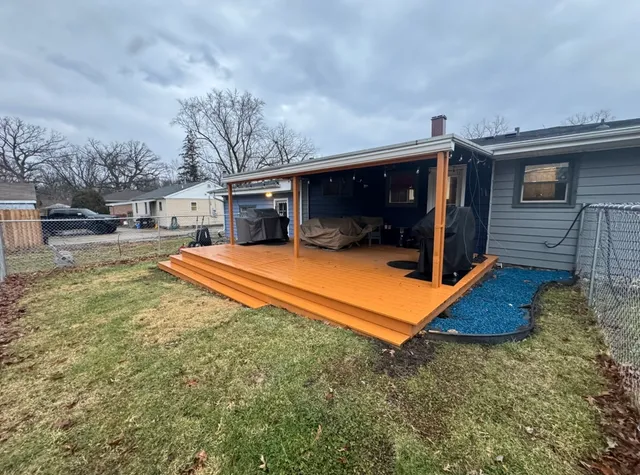a view of outdoor space yard and deck