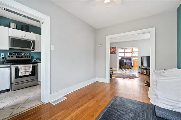 a view of a living room