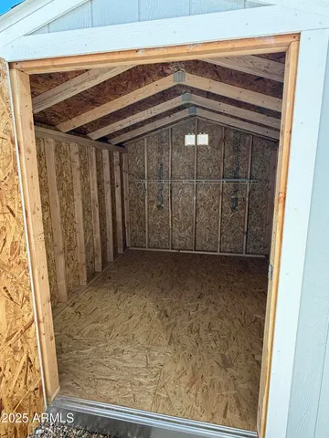 a view of wooden door