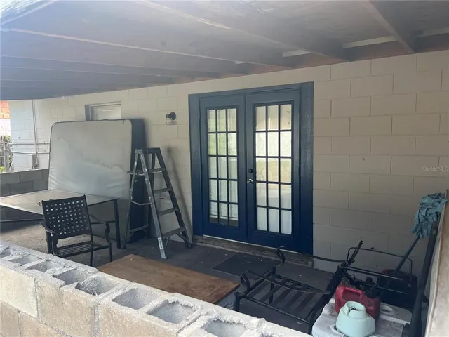 a view of storage and utility room