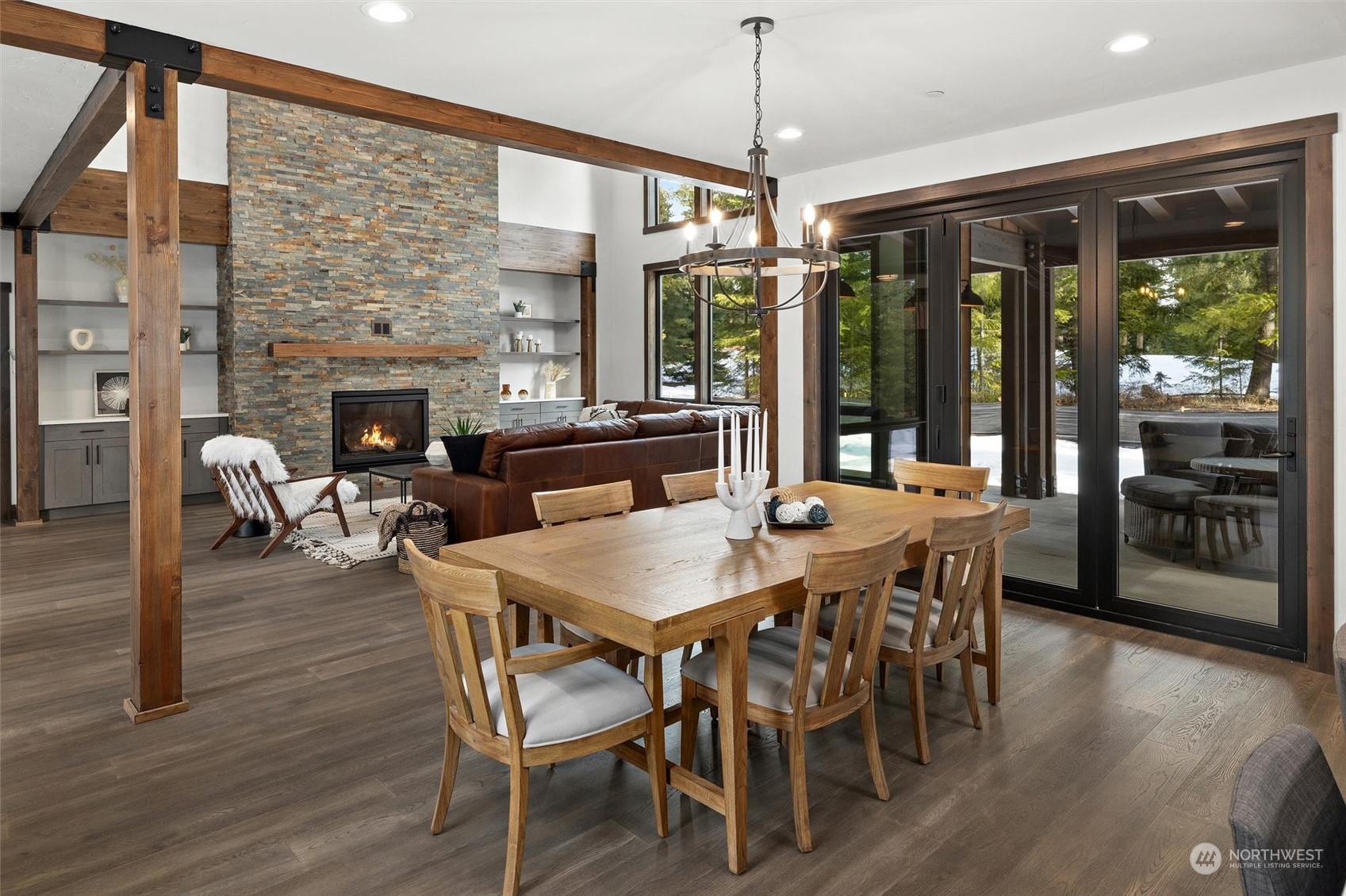 1810 Larkspur Loop Cle Elum, WA 98922 - Photo 15 of 35 a view of a dining room with furniture window and wooden floor