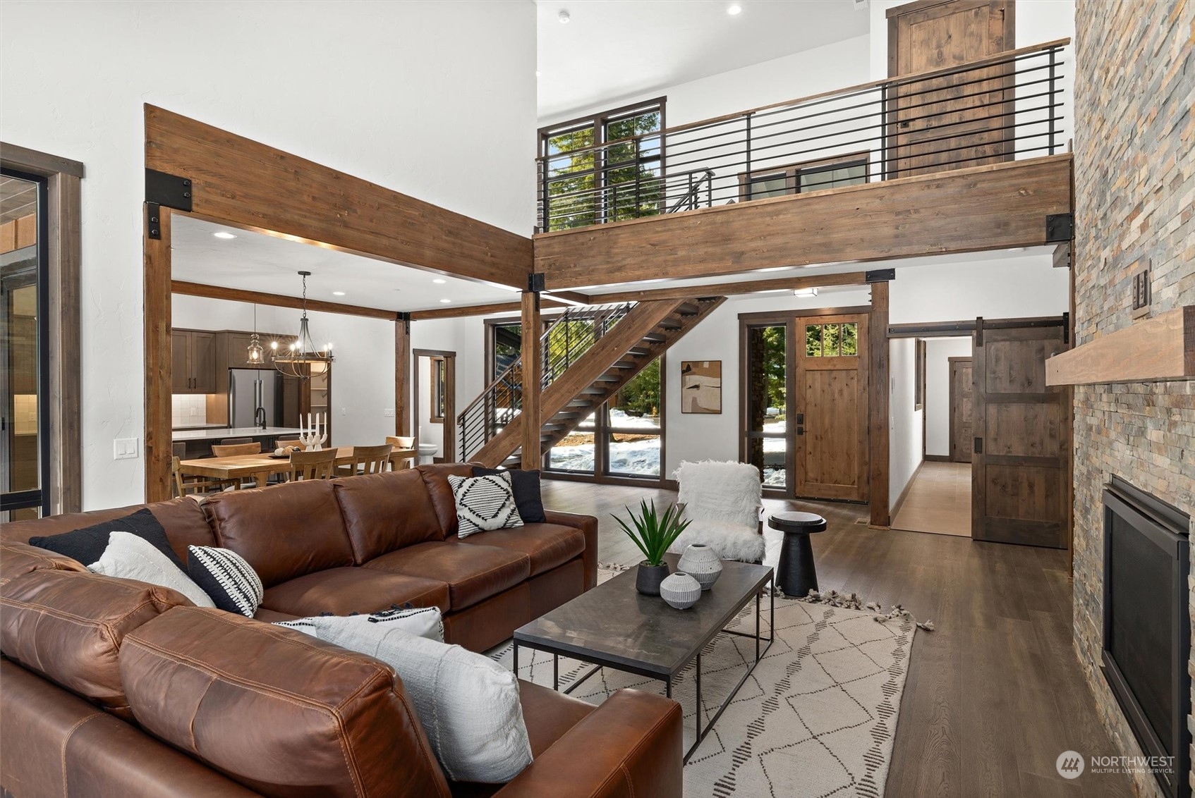 1810 Larkspur Loop Cle Elum, WA 98922 - Photo 8 of 35 a living room with furniture and a fireplace