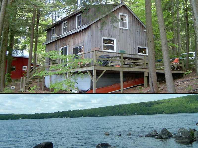 60 Chandler Road Industry, ME 04938 - Photo 1 of 26 Exterior Front. Camp and Lake View