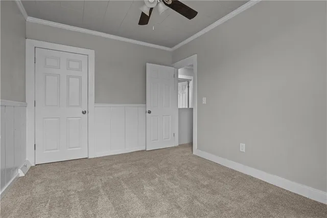 a view of an empty room