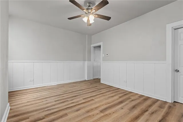 a view of an empty room