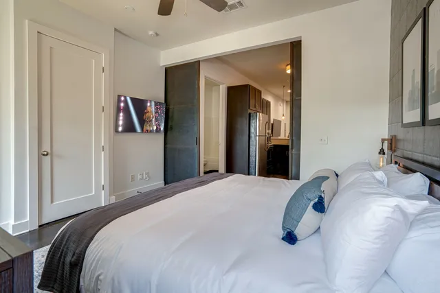a view of a bench in kitchen